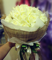 Hoa tặng người yêu, hoa  hồng trắng, hoa đẹp