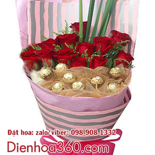 Tặng hoa Valentine | Tặng socola miễn phí khi đặt điện hoa Valentine - 1