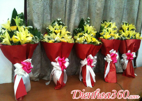Hoa tặng hội nghị đại biểu, hoa ly