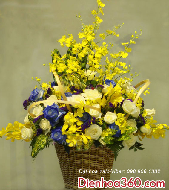 Dịch vụ điện hoa uy tín-mẫu hoa chúc mừng khai trương