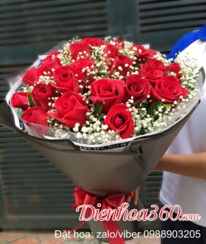 hoa sinh nhật | Bó hoa hồng đỏ đẹp