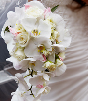 Hoa cầm tay cô dâu lan hồ điệp đẹp