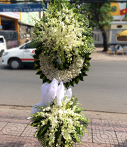 Hoa tang lễ màu trắng CB91