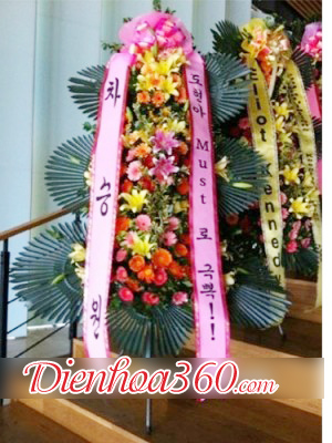 Top 20 mẫu lãng hoa chúc mừng kiểu Hàn Quốc đẹp