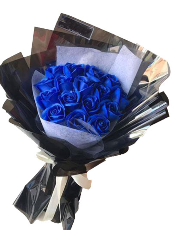 Hoa hồng sáp màu xanh - Mã SP: Hoa sap 9