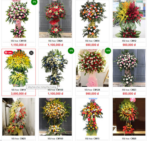 shop hoa tươi Quận Hai Bà Trưng Dịch vụ gửi hoa khai trương