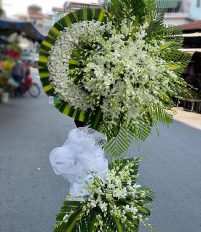 Tôi muốn đặt hoa chia buồn tại nhà tang lễ 198 Trần Bình Hà Nội