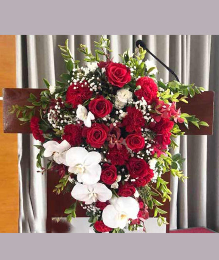 Hoa treo bục phát biểu