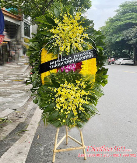 Vòng hoa tang 2 đầu truyền thống