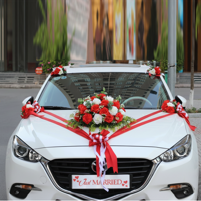 Mẫu xe hoa lụa giá rẻ