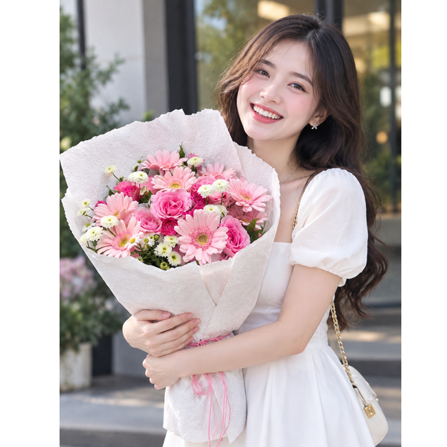Bó Hoa sinh nhật đẹp cho nữ - Ảnh 2